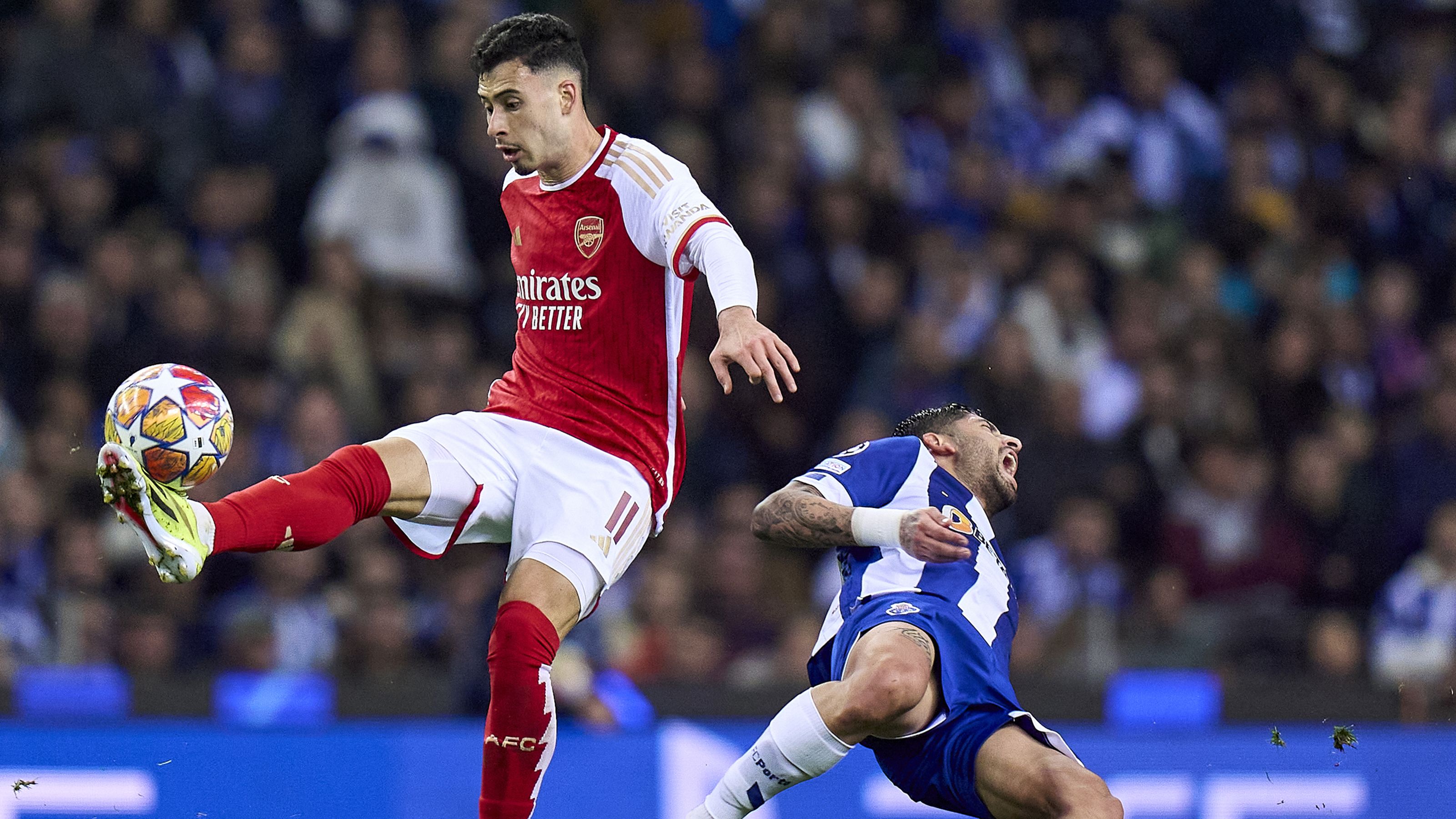 Gabriel Martinelli of Arsenal at Estadio do Dragao.