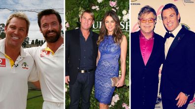 Shane Warne celebrity friends