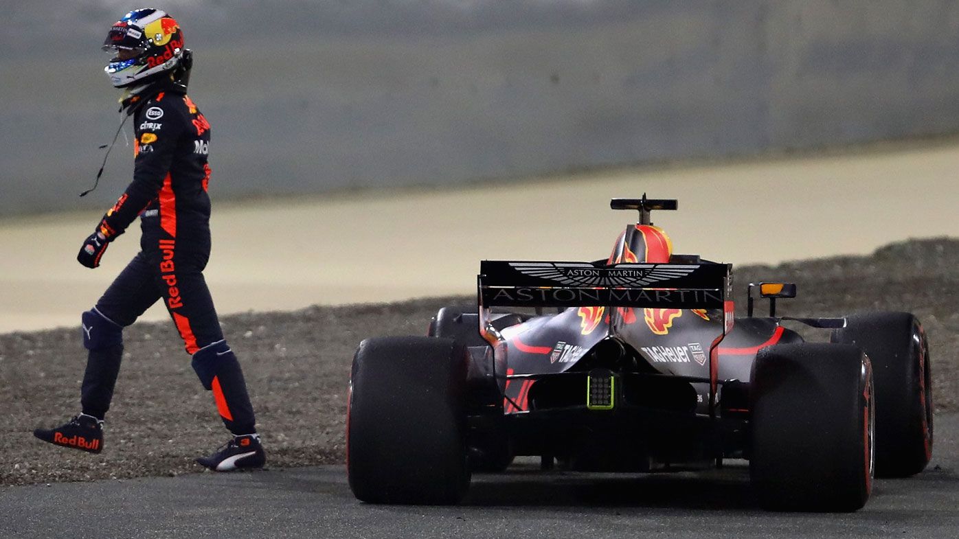 Ferrari's Sebastian Vettel hangs on in Bahrain GP while Daniel Ricciardo's Red Bull flops
