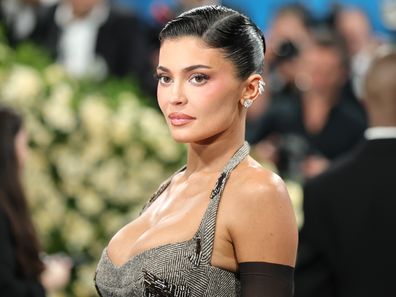 Kylie Jenner attends the 2025 Met Gala Celebrating "Superfine: Tailoring Black Style" at Metropolitan Museum of Art on May 05, 2025 in New York City. 
