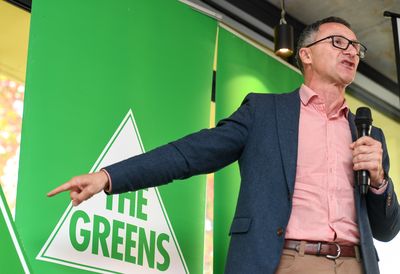 Federal Greens leader Richard Di Natale speaks at his party&rsquo;s campaign launch in Prahran.