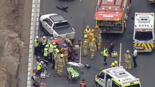 One killed, woman trapped in multi-vehicle crash on Melbourne’s Princes Freeway