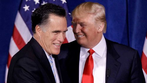 Mitt Romney and Donald Trump in 2012. (AP)