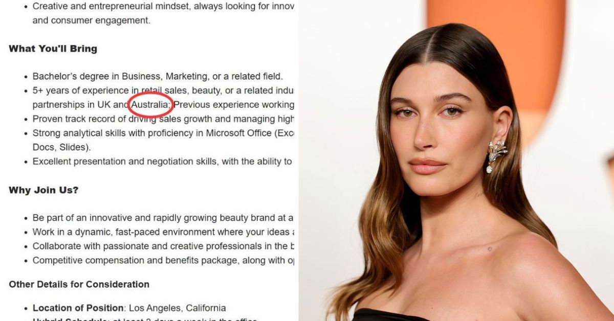 The clue that Hailey Bieber's beauty brand could be coming to Australia