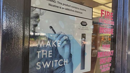 An ad for Juul in the USA.
