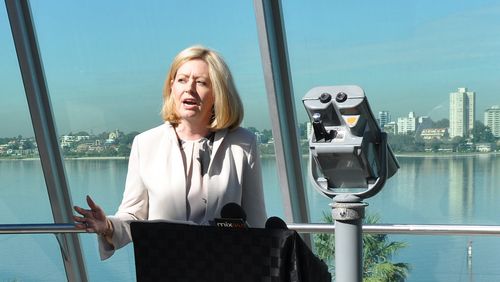 Perth Lord Mayor, Cr Lisa Scaffidi hopes to be first person to try out the mega slide. (AAP)