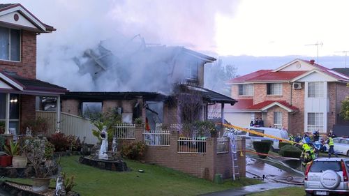 House fire in Hinchinbrook, Sydney