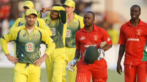 Australia suffer shock loss to Zimbabwe
