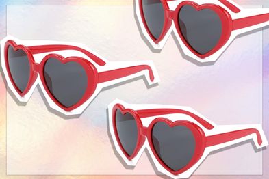 9PR: JOVAKIT Polarized Heart Shaped Sunglasses