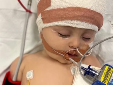 Erin McNaught son Obi brain tumor surgery recovery