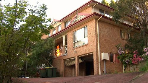 One of the houses which was raided by police.