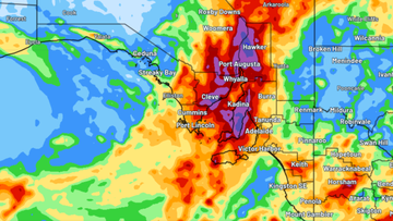 Once-in-a-lifetime rain #flooding much of #SouthAustralia. A few more days of rain, storms to come...