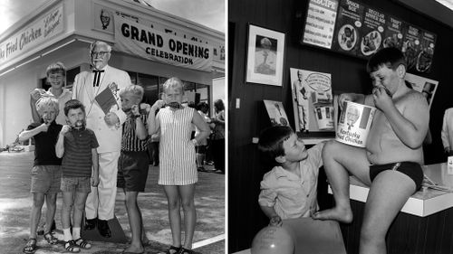 To mark the birthday, KFC will host a party in Circular Quay between midday and 3pm with a DJ playing music from the past 50 years. Picture: Supplied.