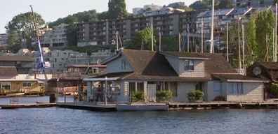 The real-life floating home featured in Sleepless in Seattle.