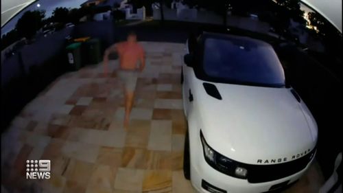 A professional fighter gave two teenagers the fright of their lives when he scared them away from his Gold Coast home.