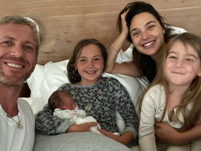 Gal Gadot with husband and three daughters. 