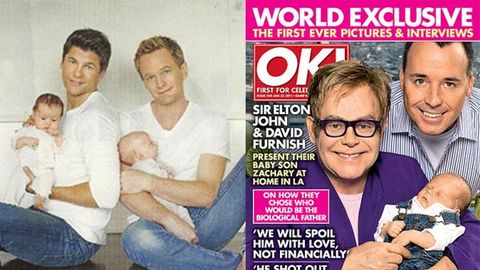 Gay dads Elton John and Neil Patrick Harris