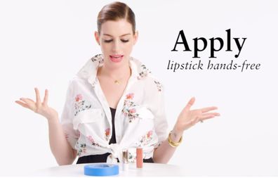 Anne Hathaway, lipstick, video