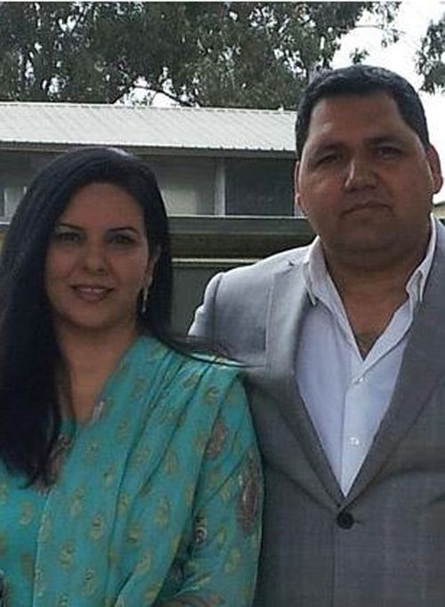 Rozelle convenience store owner Adeel Khan and his wife Naima. (Facebook)