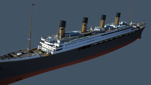 An artist's impression of what the Titanic II will look like.