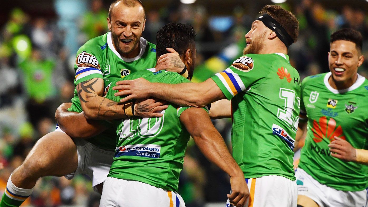 Canberra Raiders defeat Wests Tigers in front of NRL old boys