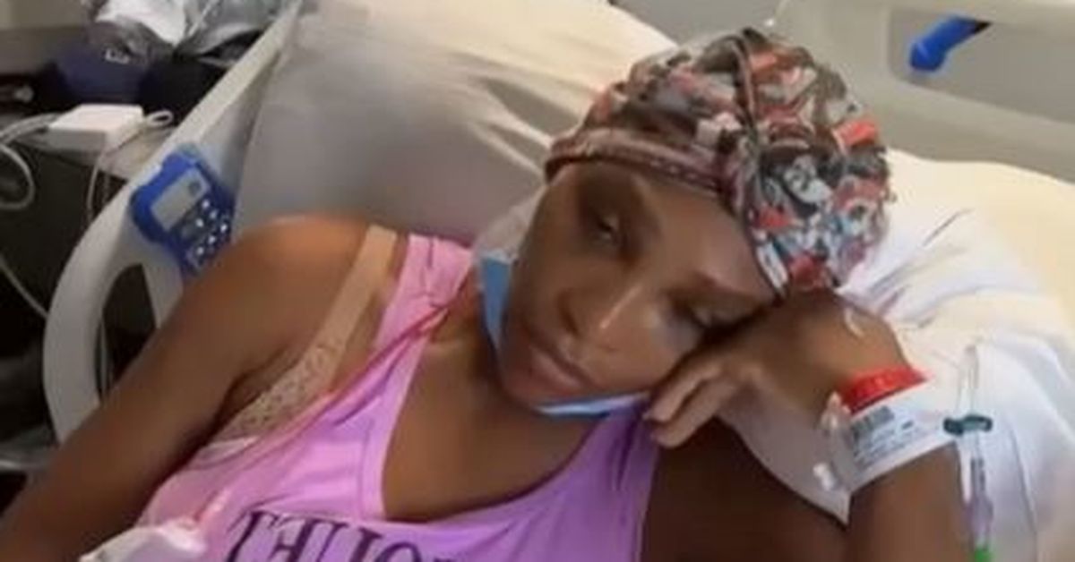 Serena Williams says she had a benign cyst removed from her neck