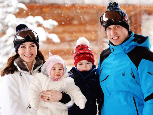 Cambridges fight in the snow on secret family holiday to the French Alps