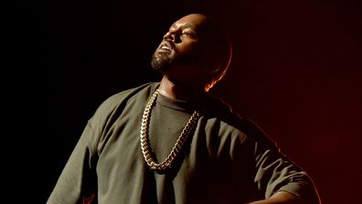 Kanye West performs onstage