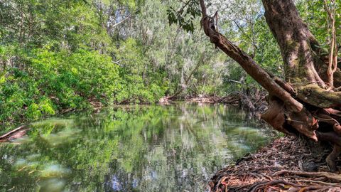 The private river at 795 Bees Creek Road, Bees Creek in the Northern Territory.