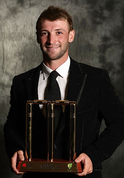 The precocious Hughes won the Bradman young player of the year award in 2009.