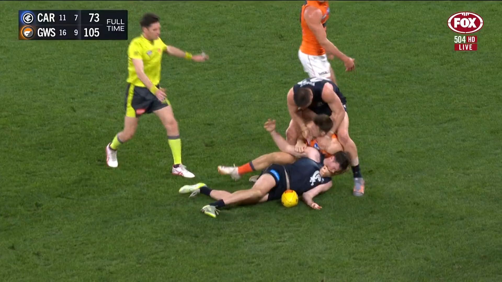 'Be nervous': Kane Cornes' warning to Carlton's Jacob Weitering after Toby Greene incident