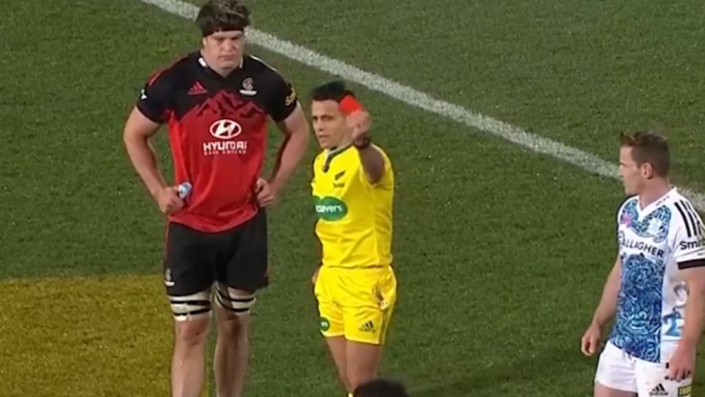 Super Rugby Pacific: Crusaders through to final despite Pablo Matera's contentious red card