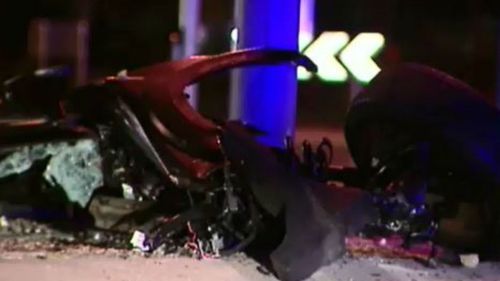 The 24-year-old passenger died at the scene. (9NEWS)