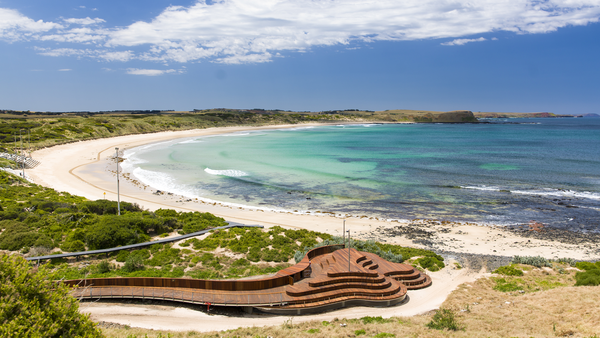 The Phillip Island penguin parade outdoor spectator seating