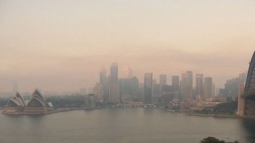 The smoke is expected to clear coastal areas first today as a sea breeze develops. (9NEWS)