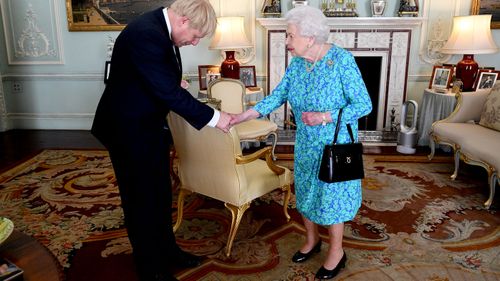 Boris Johnson meets with Queen Elizabeth II to become the new PM.