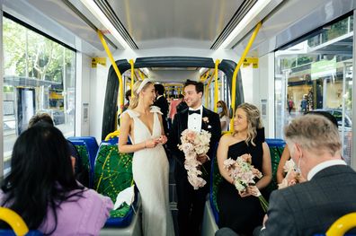 Motta Weddings, Maddie and Richard Greco, weddings, Melbourne, tram