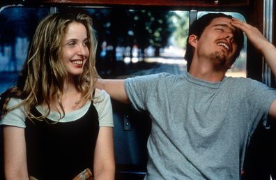 Julie Delpy and Ethan Hawke in a scene from the film Before Sunrise, 1995. (Photo by Castle Rock Entertainment/Getty Images)