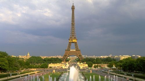 General view of the Eiffel Tower in Paris.
