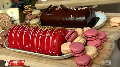 Coles Xmas desserts include mirror glazed mousse logs