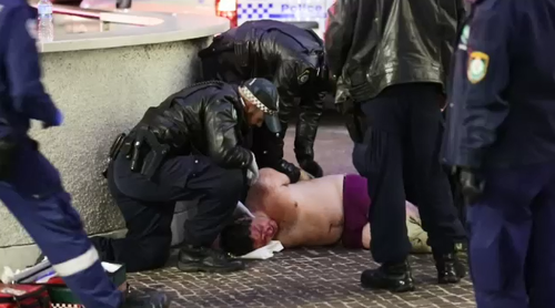 A man is arrested after he allegedly assaulted a police officer. (9NEWS)