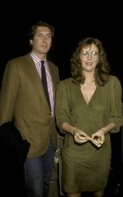 Actress Susan Sarandon and Franco Amurri attend Pro-Peace Fundraiser on January 18, 1986 at the Palladium in New York City. 