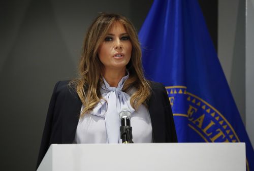 First lady Melania Trump has spoken against cyber-bullying.