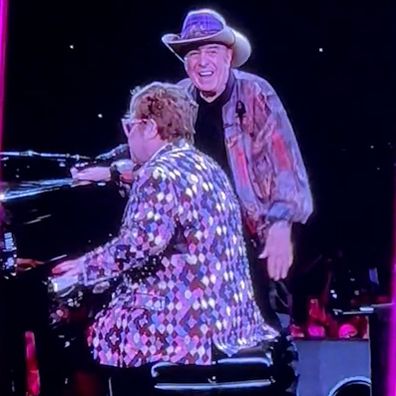 Elton John and Molly Meldrum