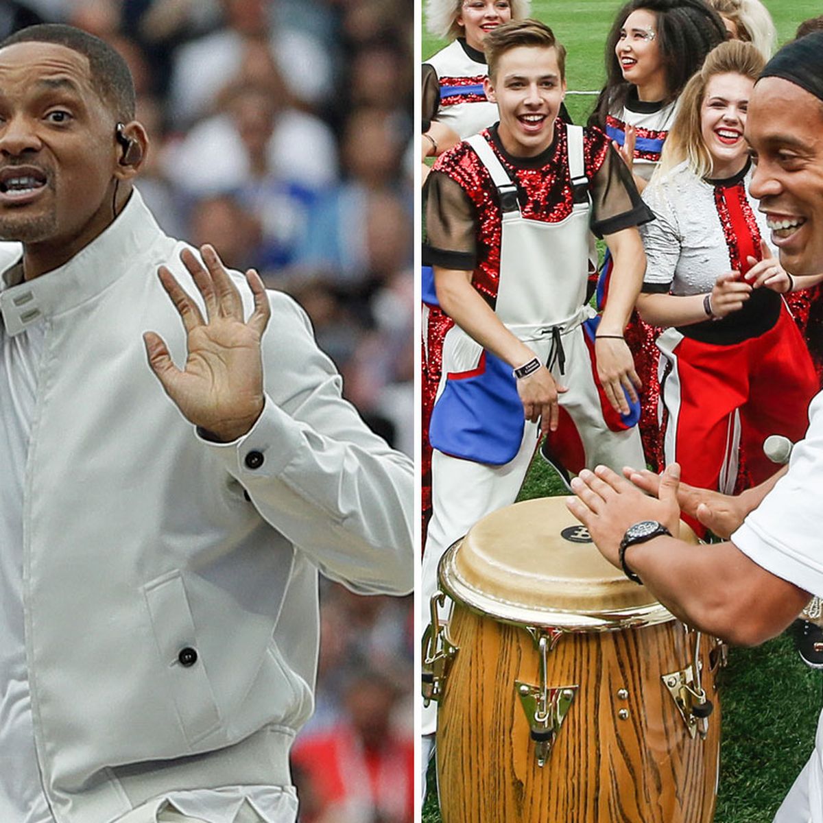 Drummer boy Ronaldinho signals closure of FIFA World Cup 2018