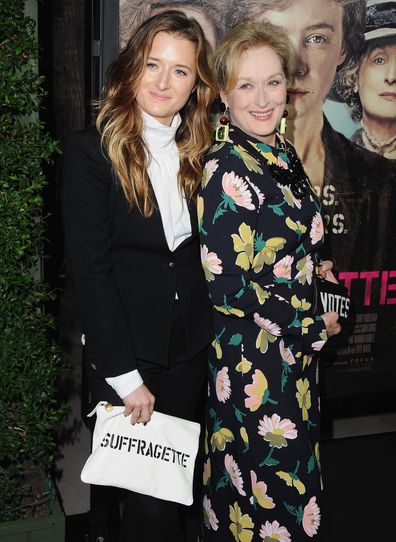 Actress arrives at the Los Angeles Premiere Of Focus Features' "Suffragette" at Samuel Goldwyn Theater on October 20, 2015 in Beverly Hills, California.