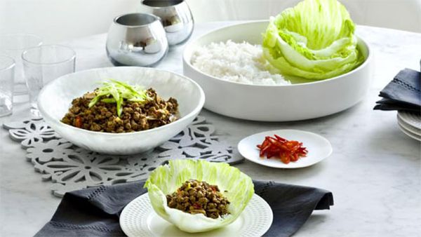 Beef san choy bau