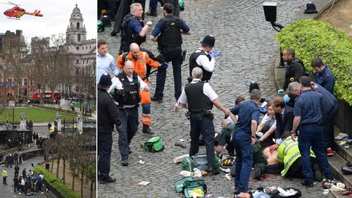 Scenes of carnage in the aftermath of the London terror attack.