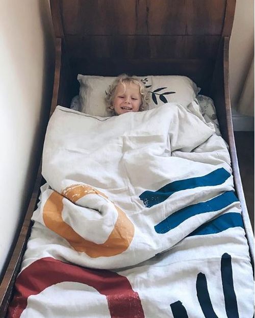 Alby, 3, just 40 minutes before he died in his mother's arms. Mum Anna worked frantically to save him, but within moments he had died in her arms. (Instagram/The.Small.Folk)