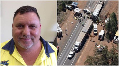 Robert Crockford, 50, was denied bail today in Dubbo Local Court over a deadly truck crash that killed two teens last month (Supplied).